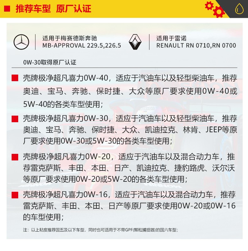 殼牌 金裝極凈超凡喜力 天然氣全合成 SP級 0W-30 1L/4L裝-第3張圖片-鄭州市冠恒貿易有限公司【官方網(wǎng)站】-車(chē)用潤滑油服務(wù)專(zhuān)家